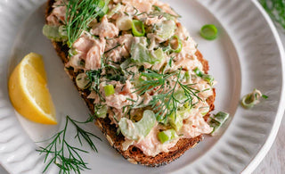 Salmon Salad & Sourdough Bread