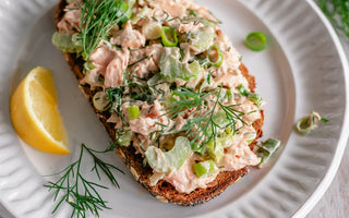 Salmon Salad & Sourdough Bread